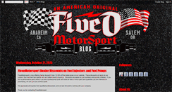 Desktop Screenshot of blog.fiveomotorsport.com